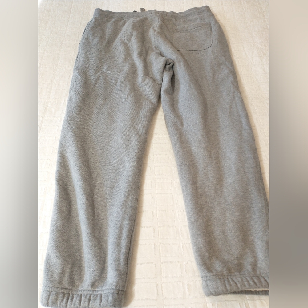 M&S‎ Gray Fleece Lined Jogger Sweatpants, Men's Size Large, Cozy, Warm, Athletic - Picture 7 of 8